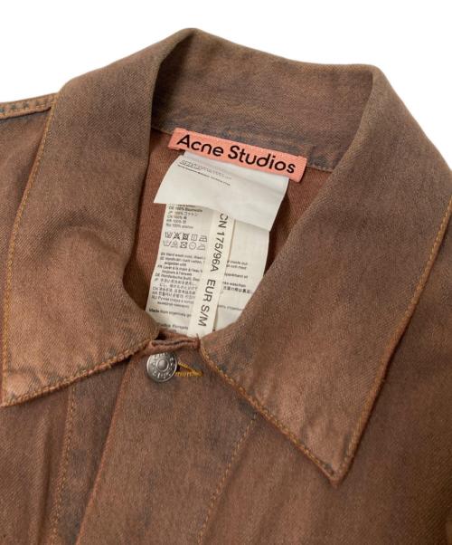 Acne studios（アクネ ストゥディオズ）Acne studios (アクネ ストゥディオズ) Loose Fit Denim Jacket ブラウン サイズ:S/Mの古着・服飾アイテム