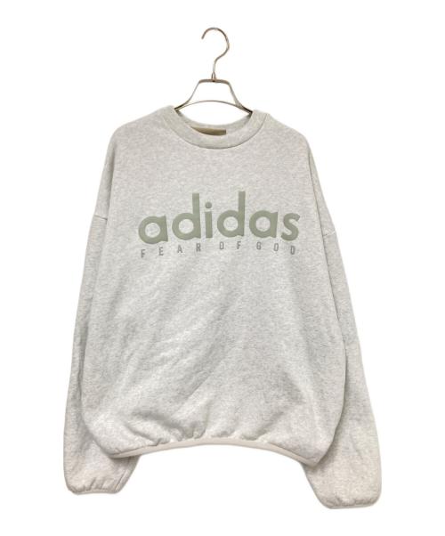 adidas（アディダス）adidas (アディダス) FEAR OF GOD ATHLETICS HEATHER FLEECE CREWNECK グレー サイズ:Mの古着・服飾アイテム