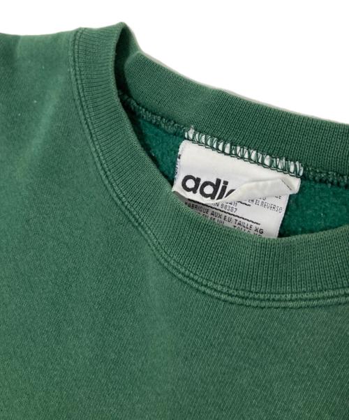 adidas（アディダス）adidas (アディダス) 90s裏起毛スウェット グリーン サイズ:XLの古着・服飾アイテム