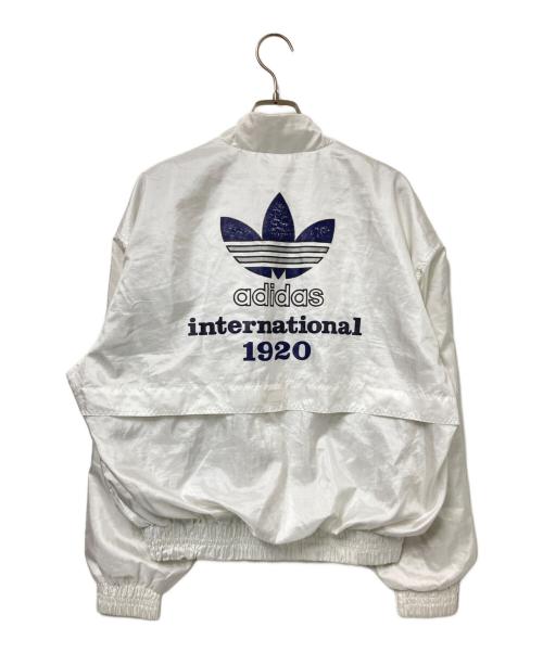 adidas（アディダス）adidas (アディダス) ナイロンジャケット ホワイト サイズ:Lの古着・服飾アイテム