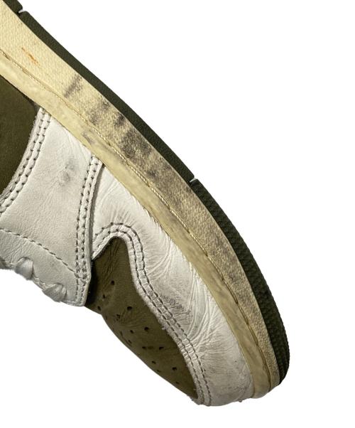 NIKE（ナイキ）NIKE (ナイキ) Travis Scott (トラヴィススコット) ローカットスニーカー オリーブ×ホワイト サイズ:27.5cmの古着・服飾アイテム
