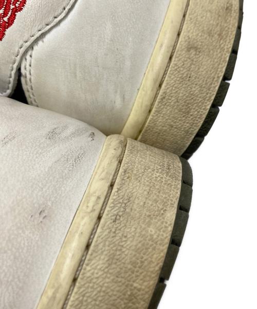 NIKE（ナイキ）NIKE (ナイキ) Travis Scott (トラヴィススコット) ローカットスニーカー オリーブ×ホワイト サイズ:27.5cmの古着・服飾アイテム