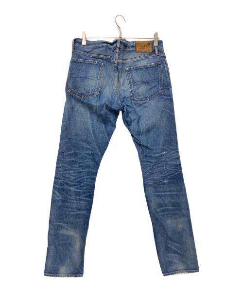 POLO RALPH LAUREN（ポロ・ラルフローレン）POLO RALPH LAUREN (ポロ・ラルフローレン) ダメージデニムパンツ インディゴ サイズ:W32×L32の古着・服飾アイテム