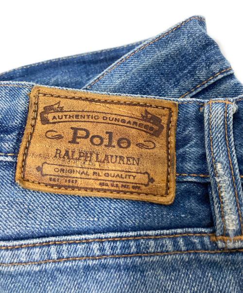 POLO RALPH LAUREN（ポロ・ラルフローレン）POLO RALPH LAUREN (ポロ・ラルフローレン) ダメージデニムパンツ インディゴ サイズ:W32×L32の古着・服飾アイテム