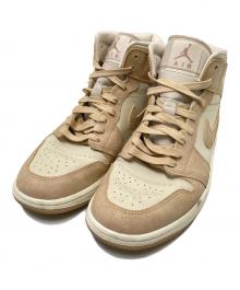NIKE（ナイキ）の古着「Air Jordan 1 Mid SE」｜ホワイト×ベージュ