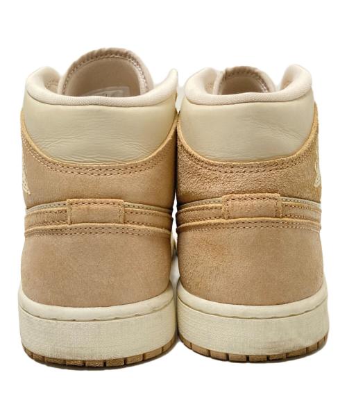 NIKE（ナイキ）NIKE (ナイキ) Air Jordan 1 Mid SE ホワイト×ベージュ サイズ:28.0cmの古着・服飾アイテム