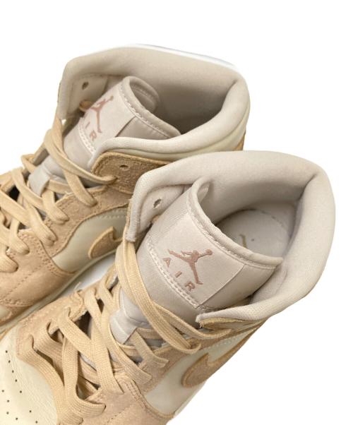 NIKE（ナイキ）NIKE (ナイキ) Air Jordan 1 Mid SE ホワイト×ベージュ サイズ:28.0cmの古着・服飾アイテム