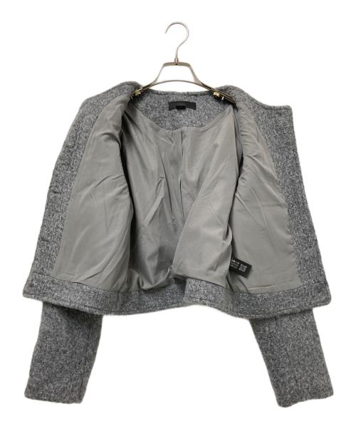 ZARA（ザラ）ZARA (ザラ) ノーカラージャケット グレー サイズ:XSの古着・服飾アイテム