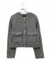 ZARA（ザラ）の古着「ノーカラージャケット」｜グレー