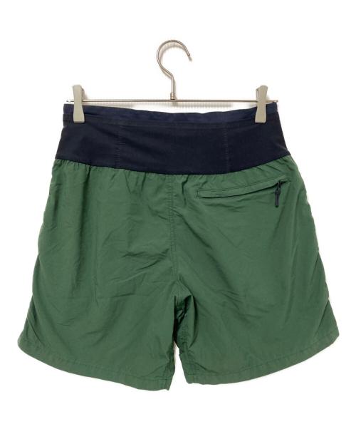 THE NORTH FACE（ザ ノース フェイス）THE NORTH FACE (ザ ノース フェイス) フリーランショーツ ブラック×グリーン サイズ:Lの古着・服飾アイテム