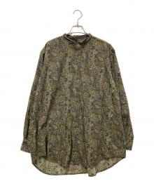 Engineered Garments（エンジニアド ガーメンツ）の古着「Wing Collar Shirt - Cotton Paisley Print」｜グリーン