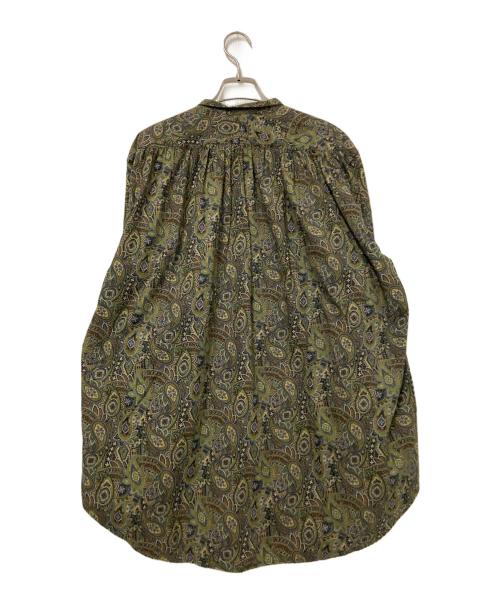 Engineered Garments（エンジニアド ガーメンツ）Engineered Garments (エンジニアド ガーメンツ) Wing Collar Shirt - Cotton Paisley Print グリーン サイズ:Sの古着・服飾アイテム