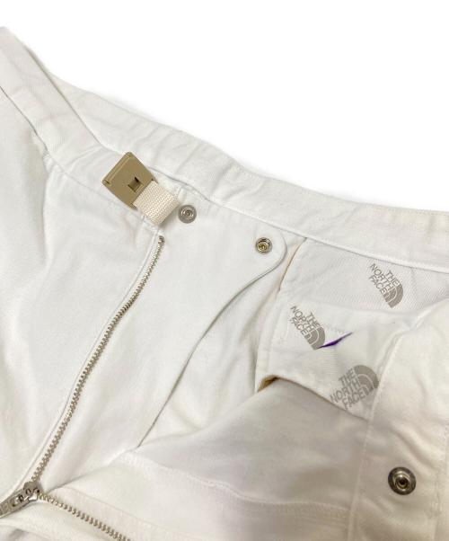 THE NORTHFACE PURPLELABEL（ザ・ノースフェイス パープルレーベル）THE NORTHFACE PURPLELABEL (ザ・ノースフェイス パープルレーベル) Denim Wide Tapered Pants ホワイト サイズ:34の古着・服飾アイテム