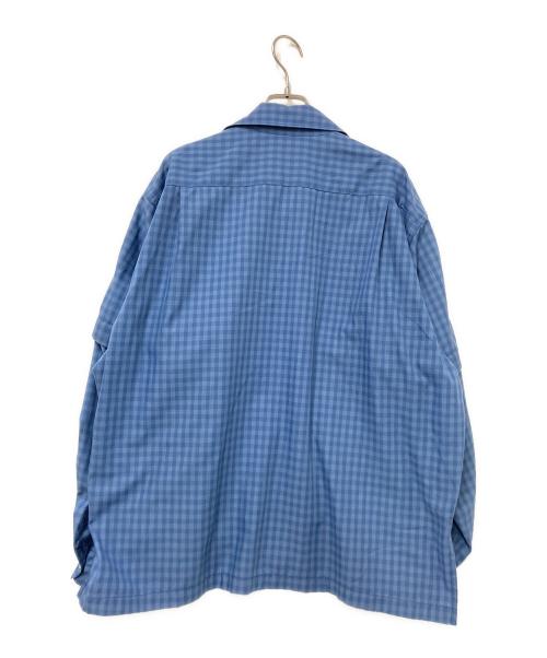 DAIWA PIER39（ダイワ ピア39）DAIWA PIER39 (ダイワ ピア39) TECH SPORTS OPEN COLLAR SHIRTS L/S MINI PLAIDS ブルー サイズ:Sの古着・服飾アイテム