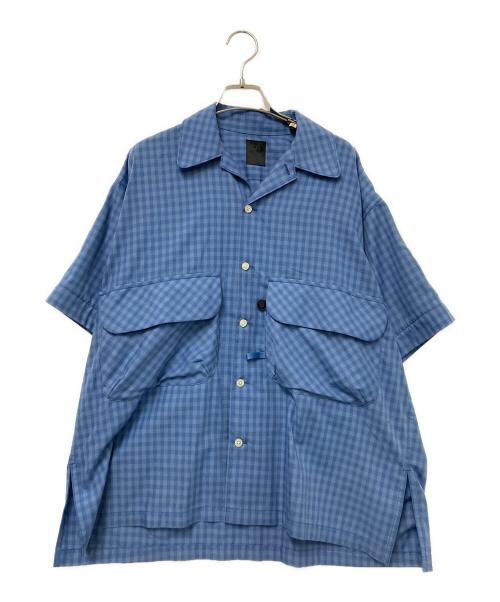 DAIWA PIER39（ダイワ ピア39）DAIWA PIER39 (ダイワ ピア39) TECH SPORTS OPEN COLLAR SHIRTS L/S MINI PLAIDS ブルー サイズ:Sの古着・服飾アイテム