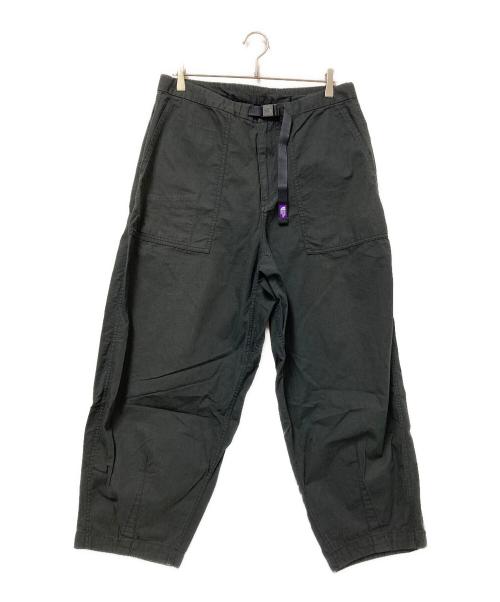 THE NORTHFACE PURPLELABEL（ザ・ノースフェイス パープルレーベル）THE NORTHFACE PURPLELABEL (ザ・ノースフェイス パープルレーベル) Ripstop Wide Cropped Pants ブラック サイズ:34の古着・服飾アイテム