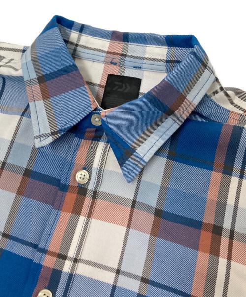 DAIWA PIER39（ダイワ ピア39）DAIWA PIER39 (ダイワ ピア39) Tech Work Shirts Flannel Plaids ブルー×ホワイト サイズ:Mの古着・服飾アイテム
