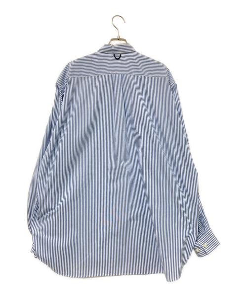 DAIWA PIER39（ダイワ ピア39）DAIWA PIER39 (ダイワ ピア39) TECH BUTTON DOWN SHIRTS L/S STRIPE ブルー×ホワイト サイズ:Mの古着・服飾アイテム