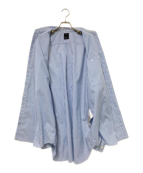 DAIWA PIER39（ダイワ ピア39）DAIWA PIER39 (ダイワ ピア39) TECH BUTTON DOWN SHIRTS L/S STRIPE ブルー×ホワイト サイズ:Mの古着・服飾アイテム