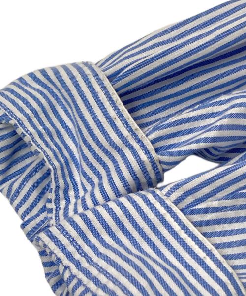 DAIWA PIER39（ダイワ ピア39）DAIWA PIER39 (ダイワ ピア39) TECH BUTTON DOWN SHIRTS L/S STRIPE ブルー×ホワイト サイズ:Mの古着・服飾アイテム