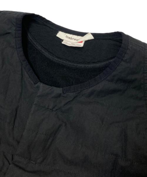 Icebreaker（アイスブレーカー）Icebreaker (アイスブレーカー) メリノ マウンテン スポーツ カーディガン ブラック サイズ:Lの古着・服飾アイテム
