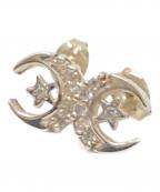 Loree Rodkinローリーロドキン）の古着「CRESCENT MOON PIERCE Silver / Zirconia」