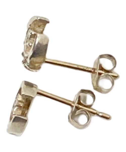 Loree Rodkin（ローリーロドキン）Loree Rodkin (ローリーロドキン) CRESCENT MOON PIERCE Silver / Zirconia サイズ:下記参照の古着・服飾アイテム