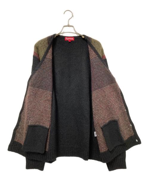 SUPREME（シュプリーム）SUPREME (シュプリーム) Brushed Grid Cardigan ブラック サイズ:Lの古着・服飾アイテム