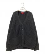 SUPREMEシュプリーム）の古着「Waffle Knit Cardigan」｜ブラック