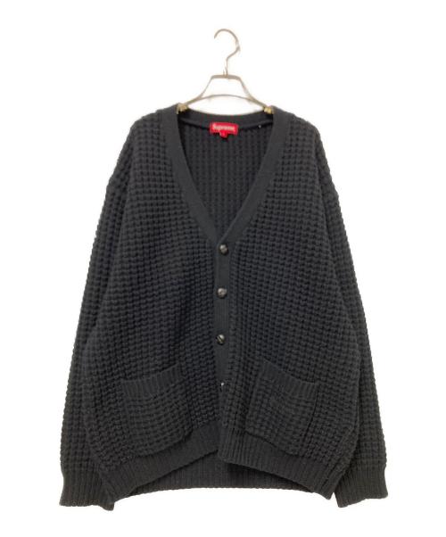 SUPREME（シュプリーム）SUPREME (シュプリーム) Waffle Knit Cardigan ブラック サイズ:Lの古着・服飾アイテム