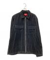 ）の古着「2-Tone Corduroy Zip Up Shirt」｜ブラック