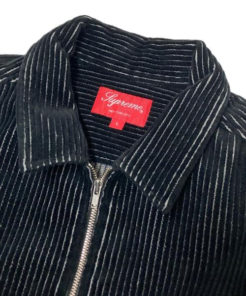 SUPREME（シュプリーム）SUPREME (シュプリーム) 2-Tone Corduroy Zip Up Shirt ブラック サイズ:Lの古着・服飾アイテム