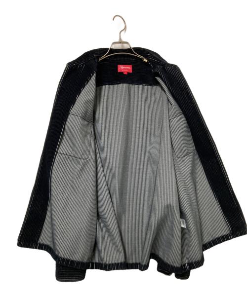 SUPREME（シュプリーム）SUPREME (シュプリーム) 2-Tone Corduroy Zip Up Shirt ブラック サイズ:Lの古着・服飾アイテム