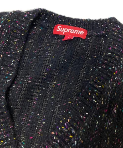 SUPREME（シュプリーム）SUPREME (シュプリーム) Confetti Cardigan ブラック サイズ:Lの古着・服飾アイテム