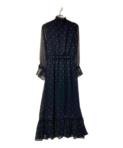 Ameri（アメリ）Ameri (アメリ) ドットワンピース ベージュ×ブラック サイズ:Sの古着・服飾アイテム