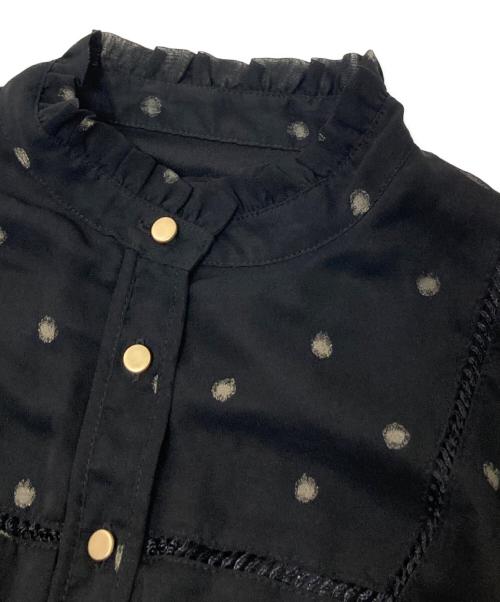 Ameri（アメリ）Ameri (アメリ) ドットワンピース ベージュ×ブラック サイズ:Sの古着・服飾アイテム