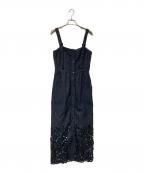Ameriアメリ）の古着「CUT WORK INDIGO DRESS」｜グレー
