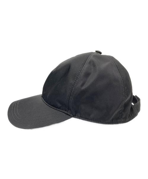 PRADA（プラダ）PRADA (プラダ) 三角ロゴプレートキャップ ブラック サイズ:下記参照の古着・服飾アイテム