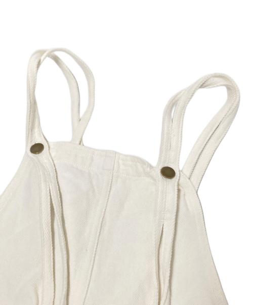 FRAMeWORK（フレームワーク）FRAMeWORK (フレームワーク) コットンヘンプサロペット ホワイト サイズ:36の古着・服飾アイテム