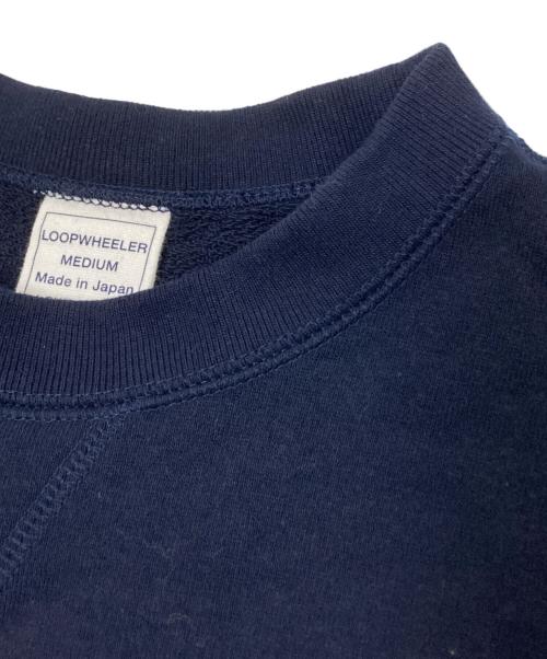 LOOPWHEELER（ループウィラー）LOOPWHEELER (ループウィラー) Vガゼットスウェット ネイビー サイズ:Mの古着・服飾アイテム