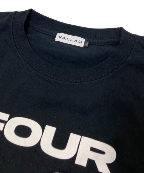 VALLAD（バラッド）VALLAD (バラッド) プリントTシャツ ブラック サイズ:XLの古着・服飾アイテム