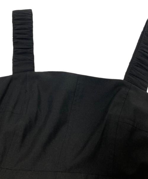 FRAY ID（フレイ アイディー）FRAY ID (フレイ アイディー) ワイドストラップステッチワンピース ブラック サイズ:1の古着・服飾アイテム