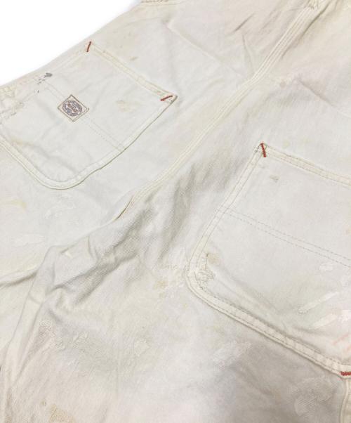 POLO RALPH LAUREN（ポロ・ラルフローレン）POLO RALPH LAUREN (ポロ・ラルフローレン) ダメージ加工デニムオールインワン ホワイト サイズ:XSの古着・服飾アイテム
