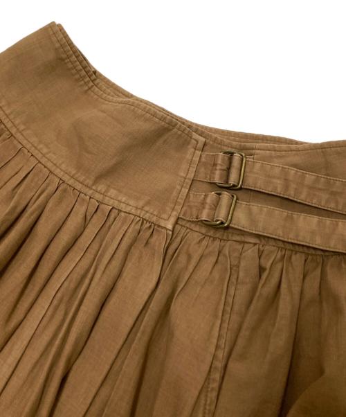 RALPH LAUREN（ラルフローレン）RALPH LAUREN (ラルフローレン) サイドベルトラップスカ-ト ブラウン サイズ:９の古着・服飾アイテム