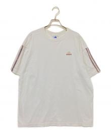 adidas（アディダス）の古着「ロゴ刺繍Tシャツ」｜ホワイト