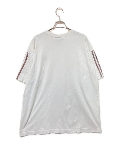adidas（アディダス）adidas (アディダス) ロゴ刺繍Tシャツ ホワイト サイズ:US:Lの古着・服飾アイテム