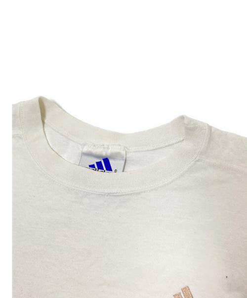 adidas（アディダス）adidas (アディダス) ロゴ刺繍Tシャツ ホワイト サイズ:US:Lの古着・服飾アイテム