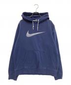 NIKEナイキ）の古着「ロゴ刺繍パーカー」｜ネイビー