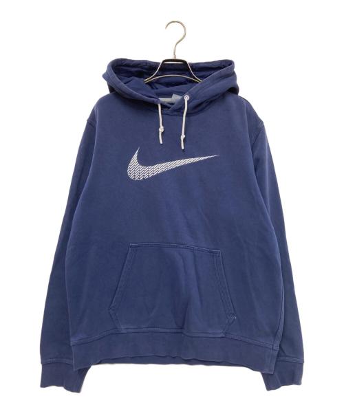 NIKE（ナイキ）NIKE (ナイキ) ロゴ刺繍パーカー ネイビー サイズ:Lの古着・服飾アイテム