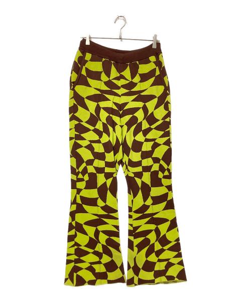 MAISON SPECIAL（メゾンスペシャル）MAISON SPECIAL (メゾンスペシャル) ブーツカットニットパンツ ブラウン×グリーン サイズ:02の古着・服飾アイテム